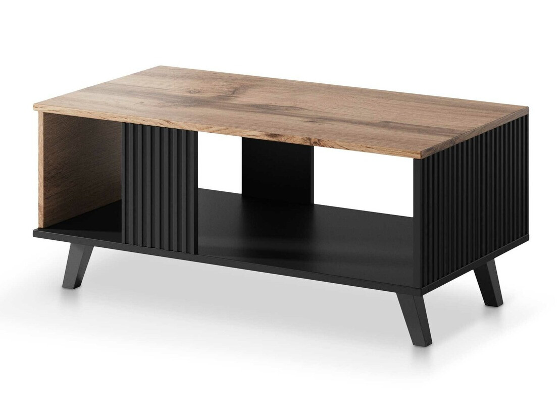 Mesa de centro Luelia 118 (Preto + Carvalho wotan)