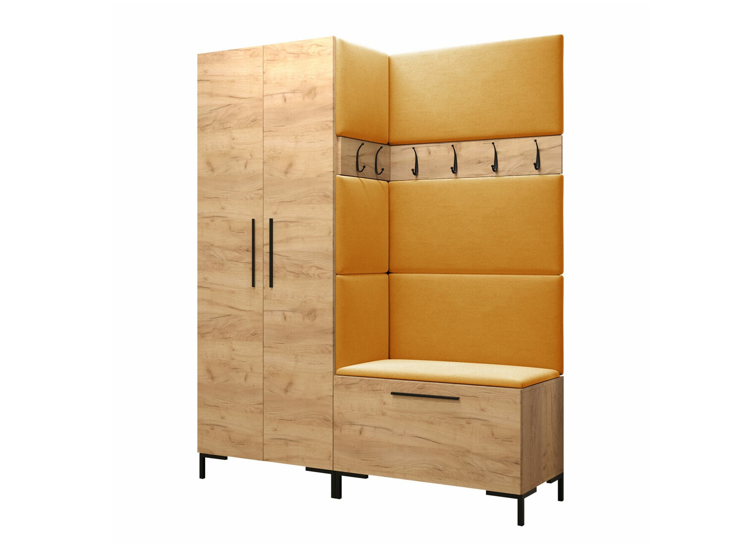 Conjunto para corredor Tivsoa 100 (Craft carvalho)