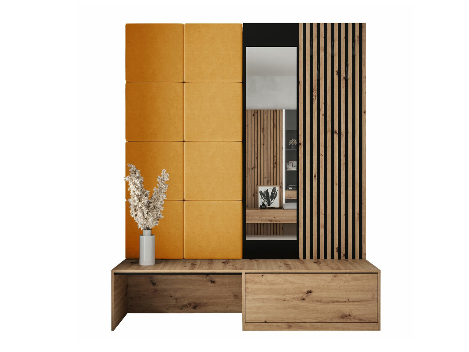 Conjunto para corredor Fabor (Carvalho Artisan + Manila 32)