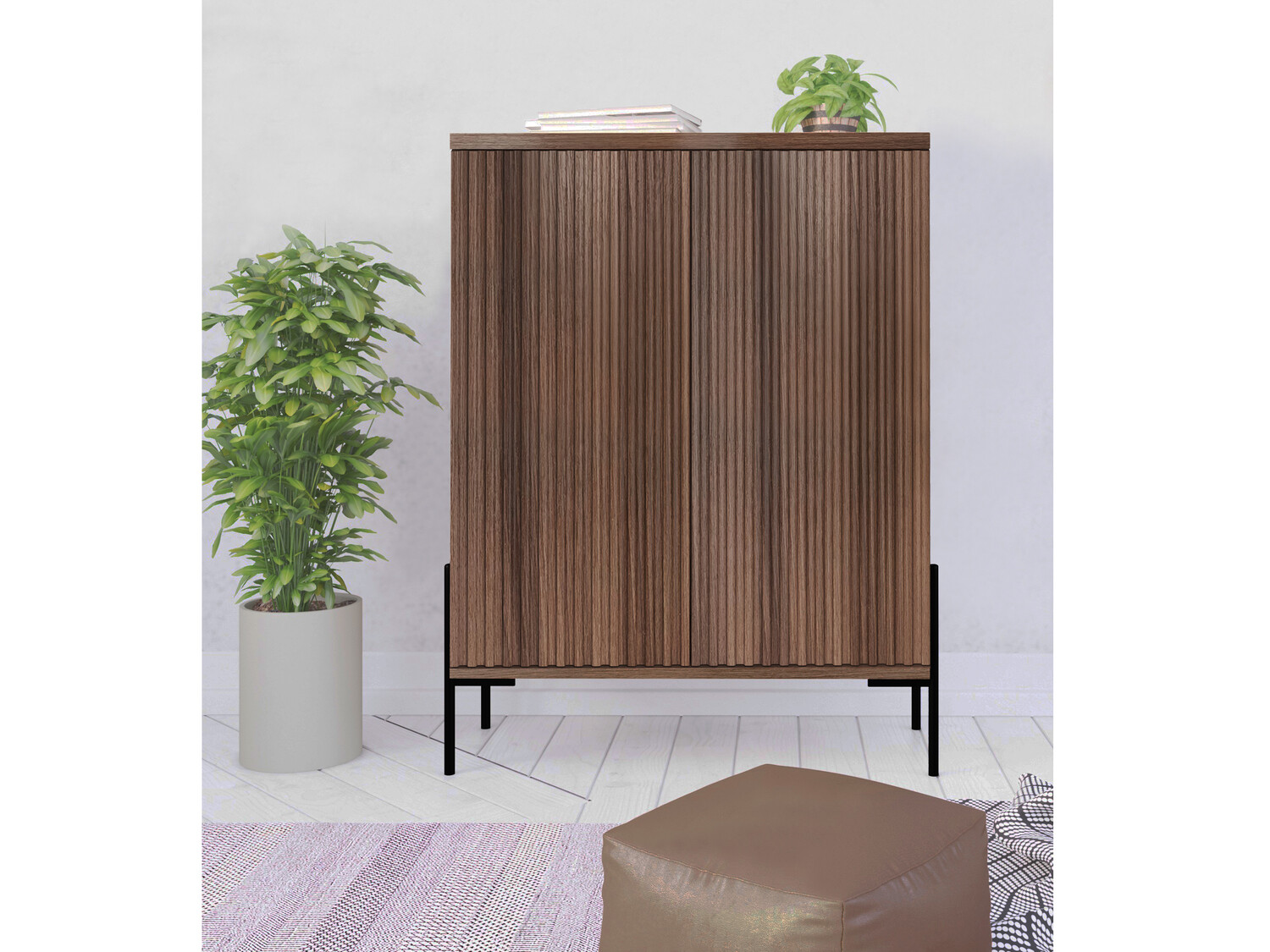 Aparador Denton 1022 (Preto + Noz)