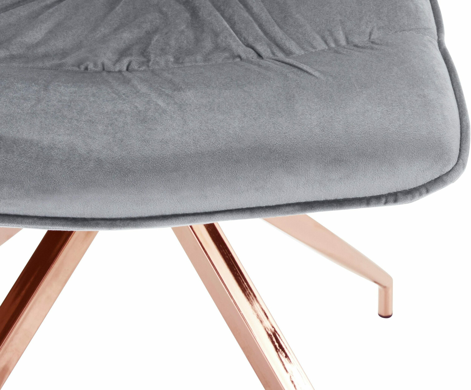 Conjunto de cadeiras Denton 1026 (Cinzento + Cobre)