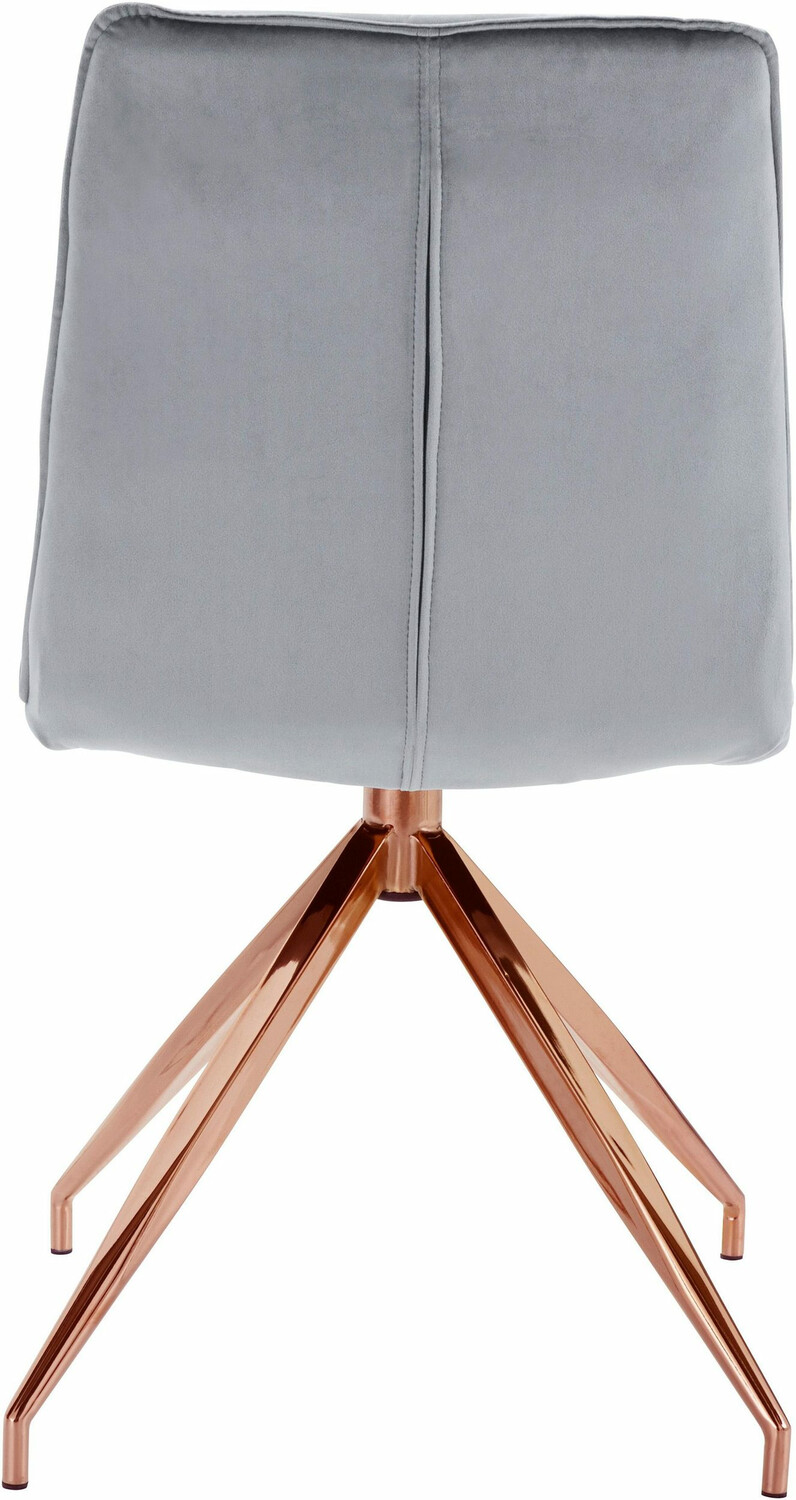 Conjunto de cadeiras Denton 1026 (Cinzento + Cobre)