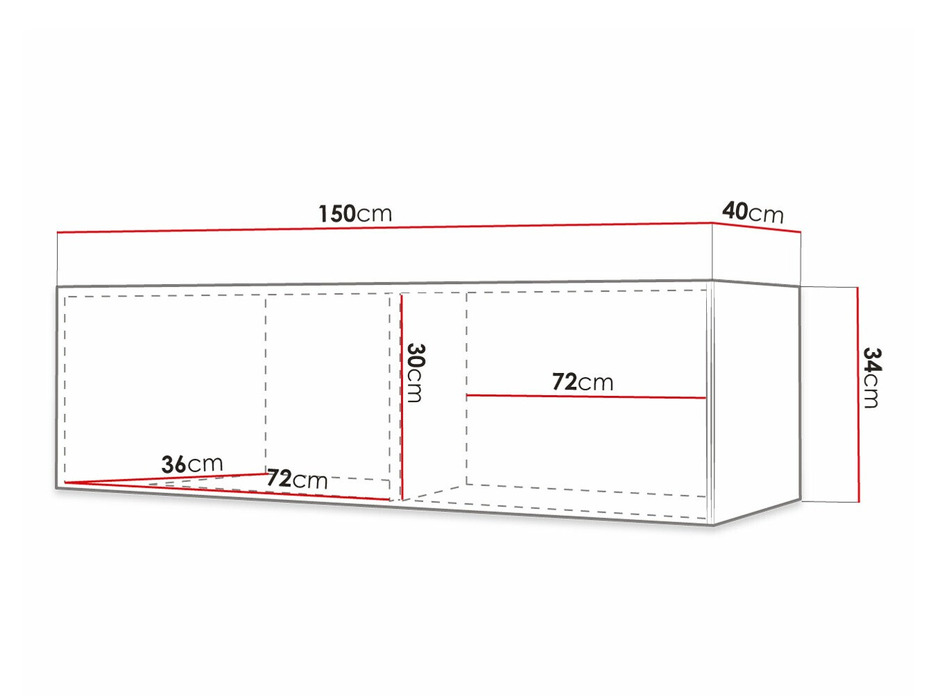 Móvel de TV Anulio I (Preto)