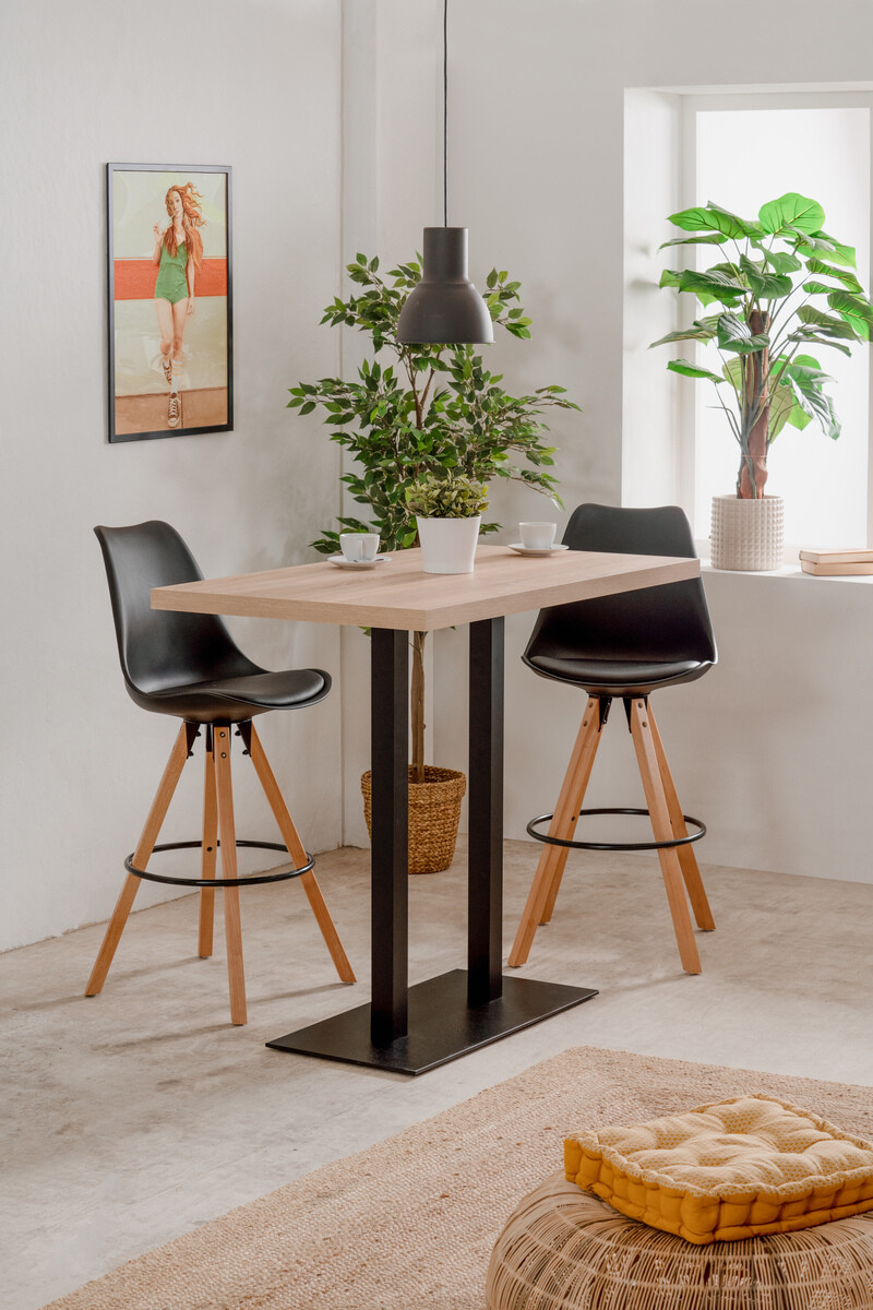 Mesa de bar Findlay 108 (Carvalho sonoma + Preto)