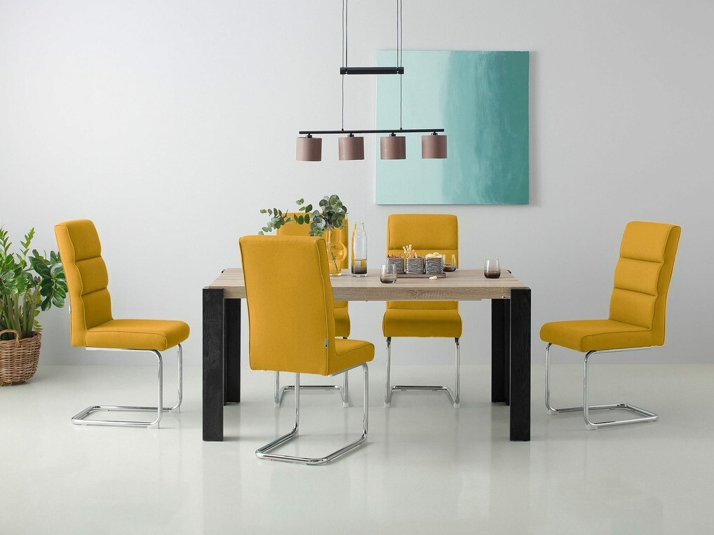 Conjunto de cadeiras Denton 1037 (Amarelo)