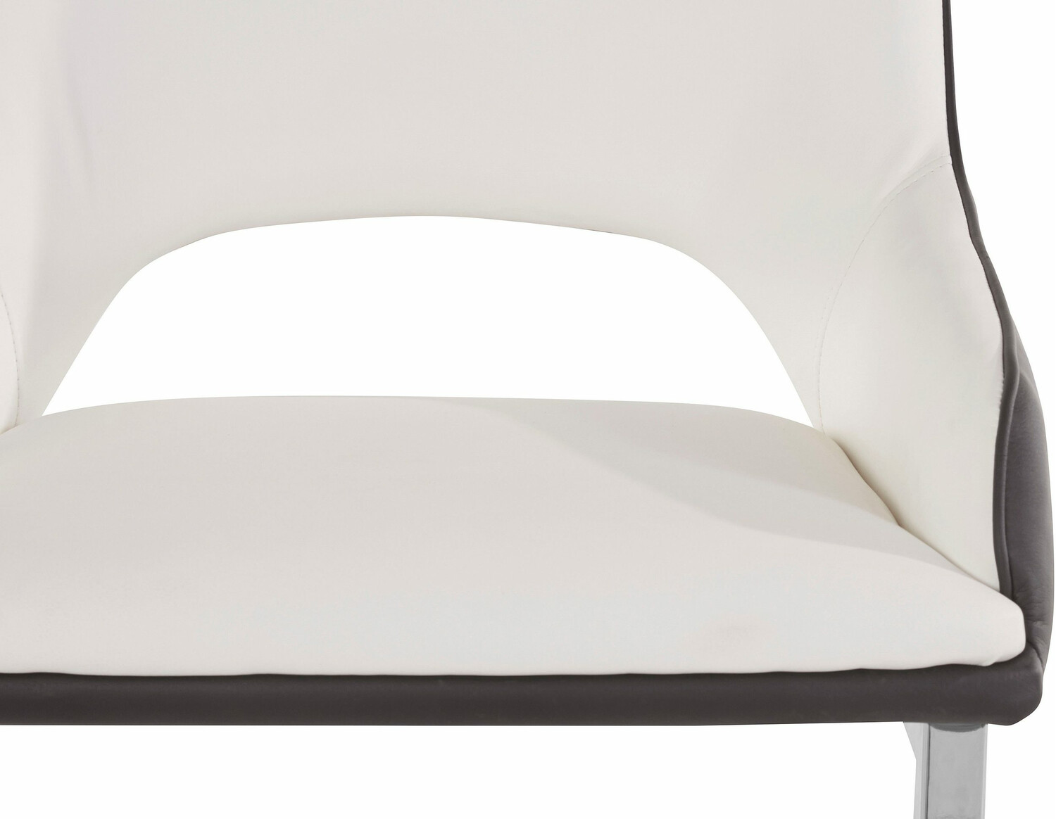 Conjunto de cadeiras Denton 1043 (Branco + Preto)