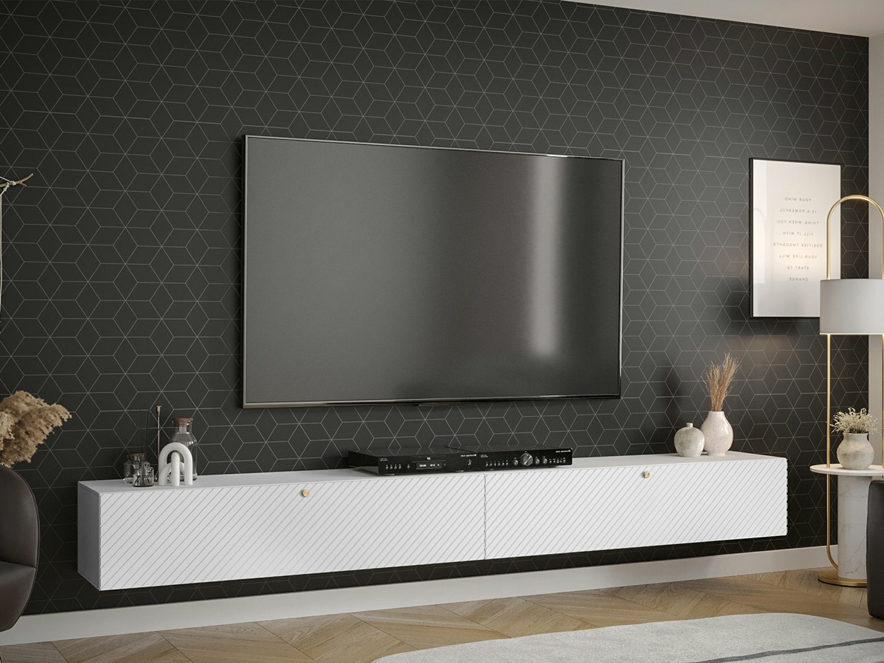 Móvel de TV Elblaru 123 (Branco)