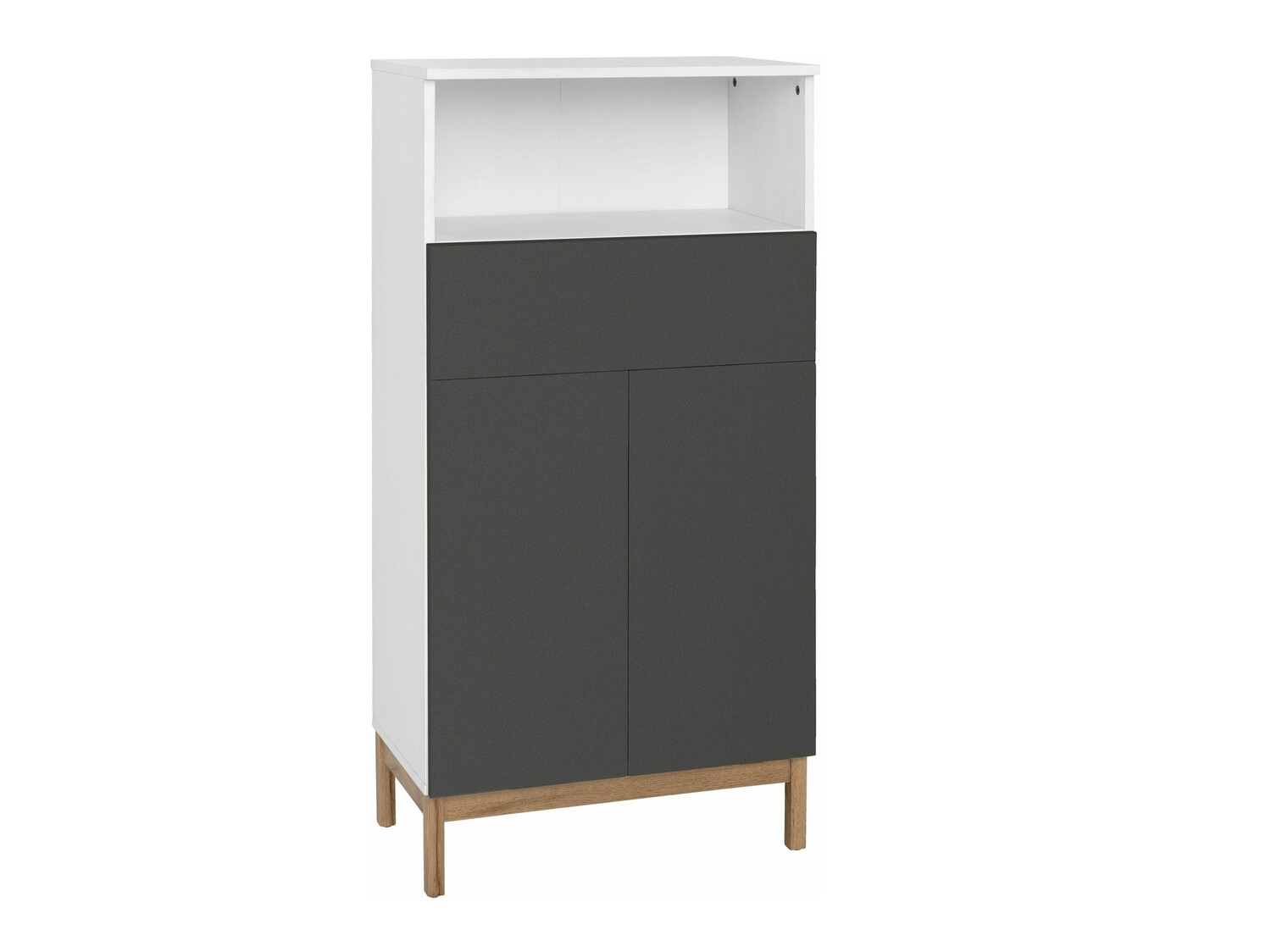 Armário colocado para casa de banho Tolcami 104 (Branco + Antracite)