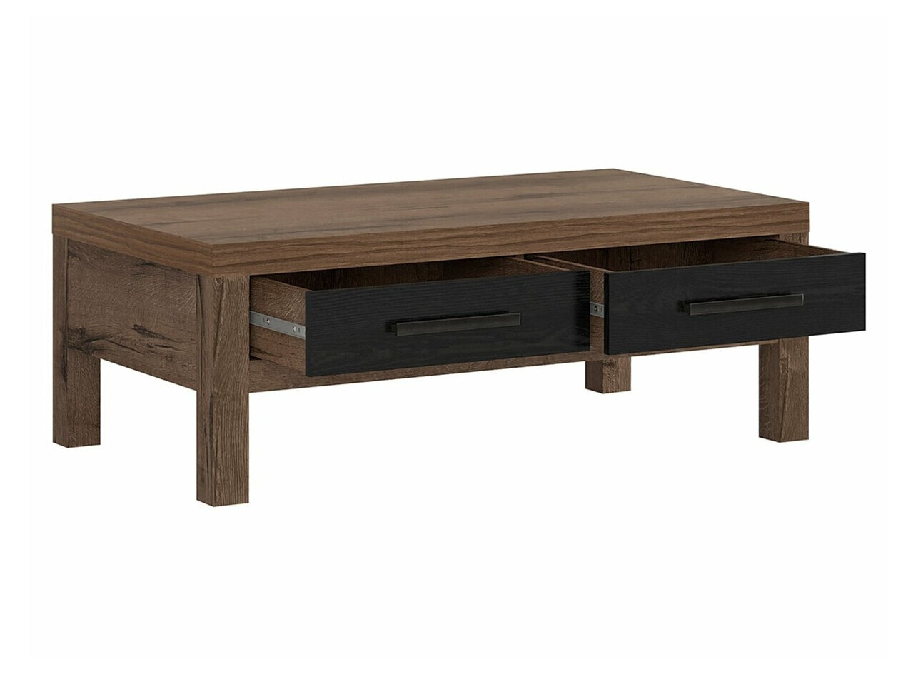 Mesa de centro Dunfelu 107 (Carvalho do Monastery + Carvalho preto)