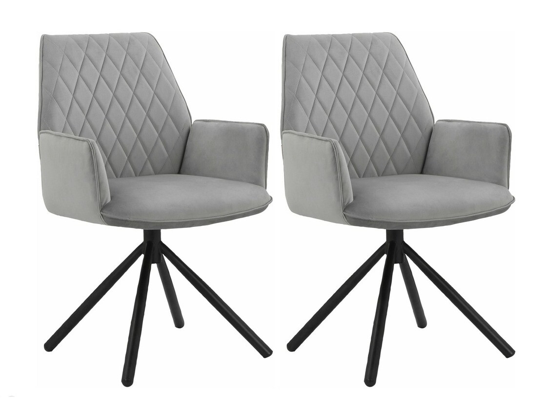 Conjunto de cadeiras Tulsa 512 (Cinzento claro)