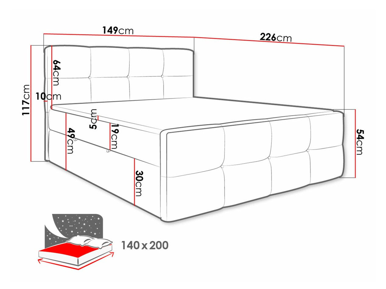Cama continental ComfiDream Tirara (Fresh 1)