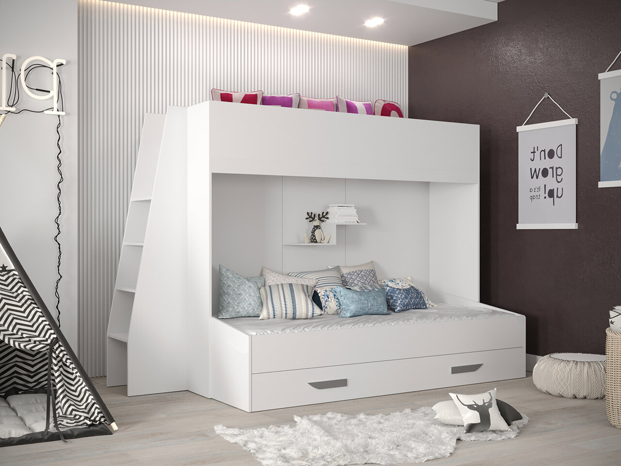 Beliche Hartford 357 (Branco + Branco brilhante + Cinzento)