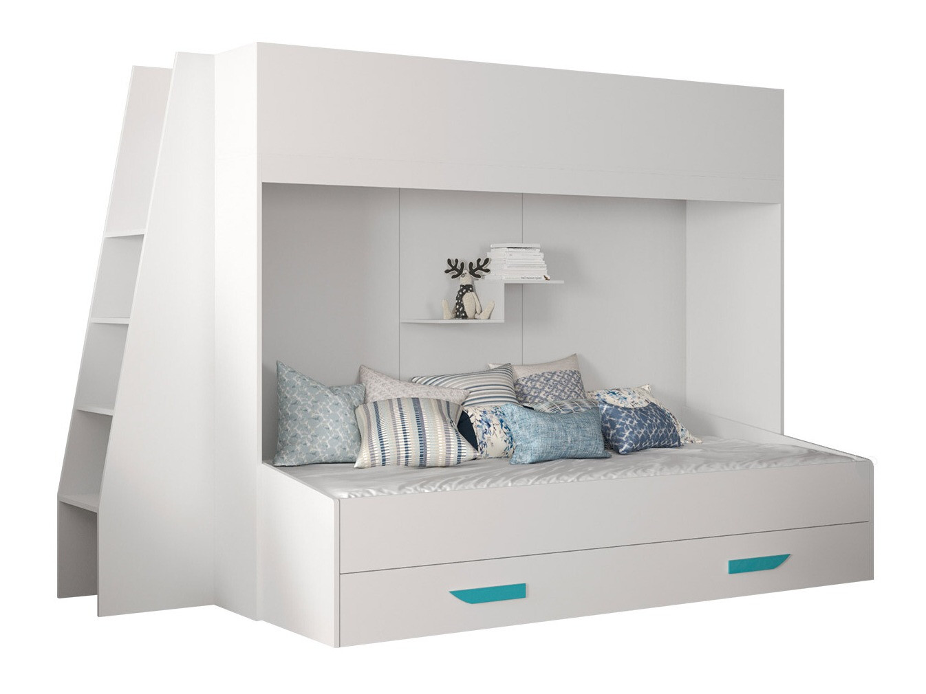 Beliche Hartford 357 (Branco + Branco brilhante + Turquesa)