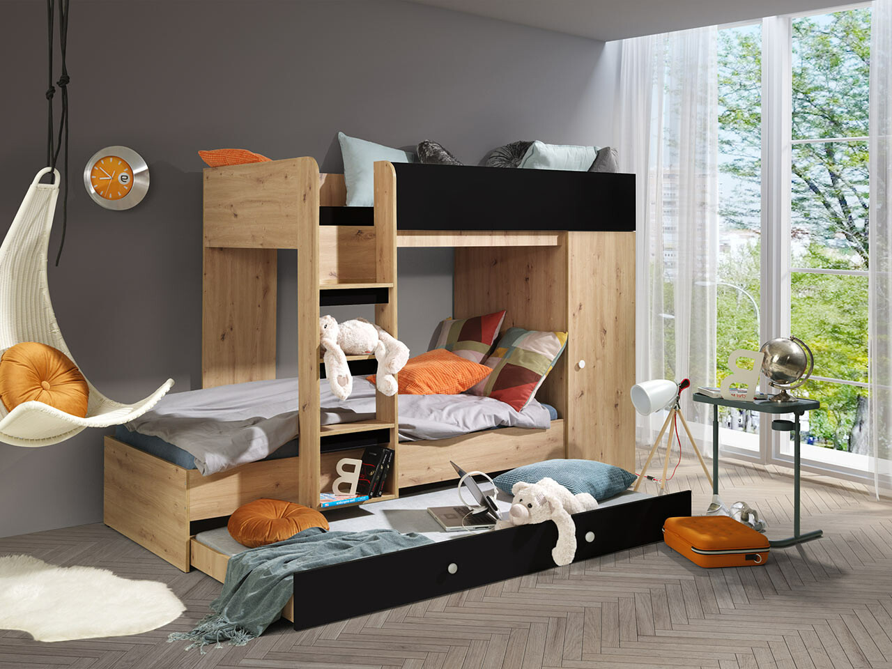 Beliche Hartford 360 (Carvalho Artisan + Preto)