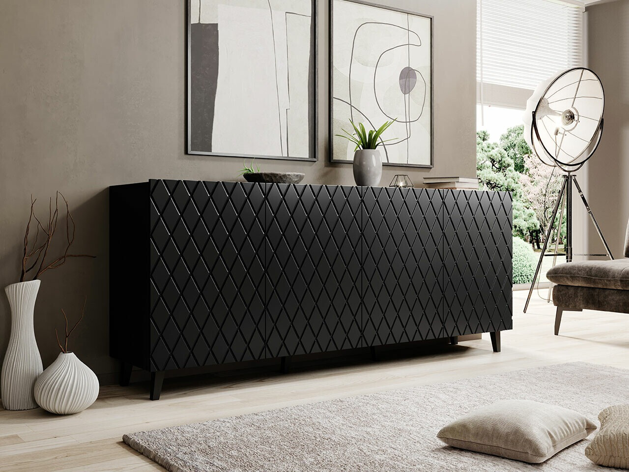 Aparador Charlotte 173 (Preto)