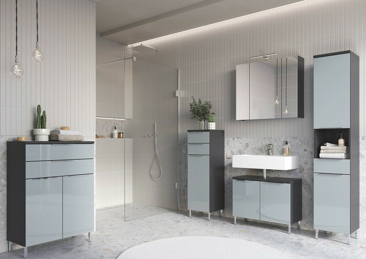 Armário com lavatório de apoio próprio para casa de banho Saldele 102