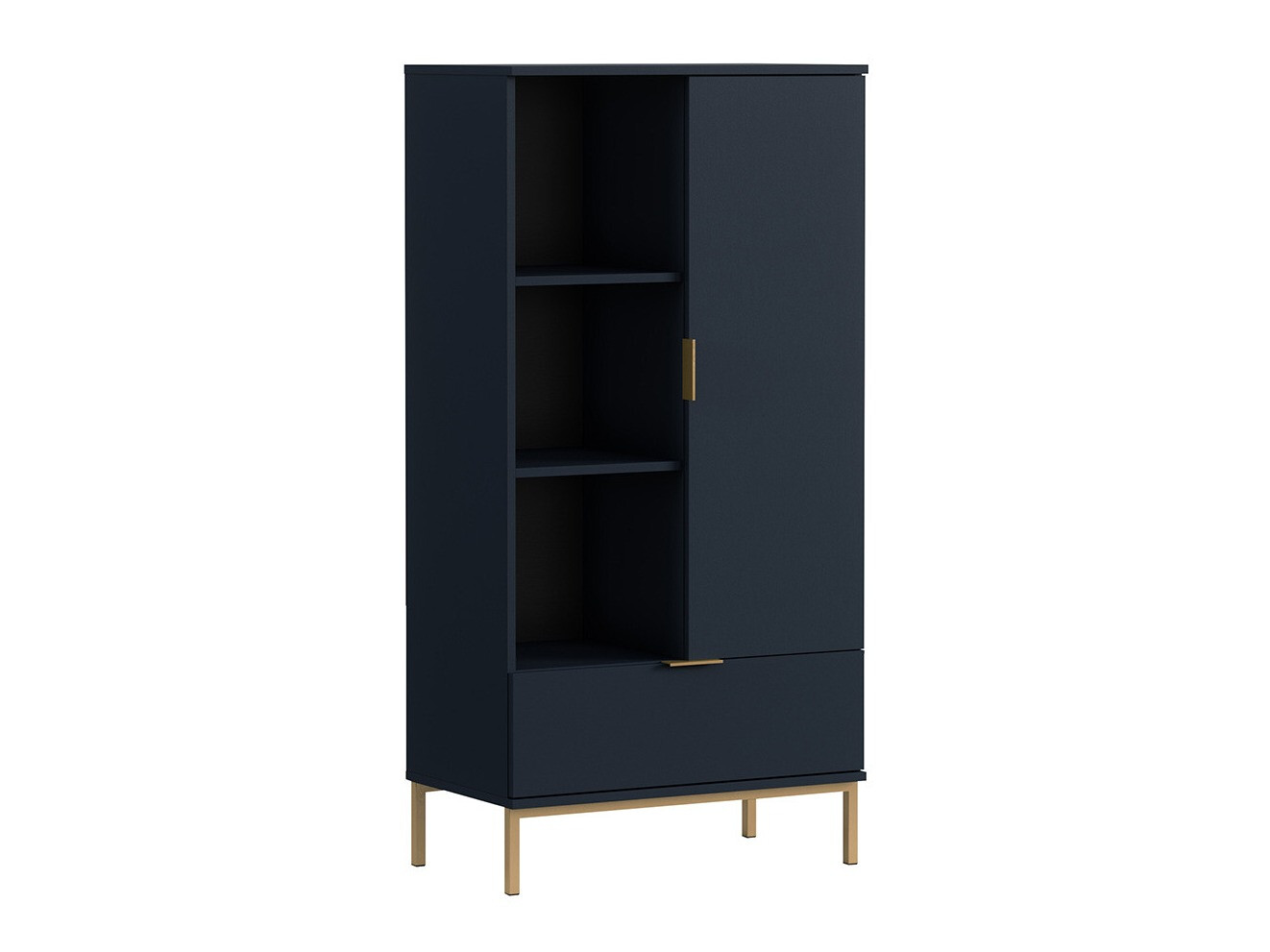 Estante Providence R104 (Azul + Dourado)