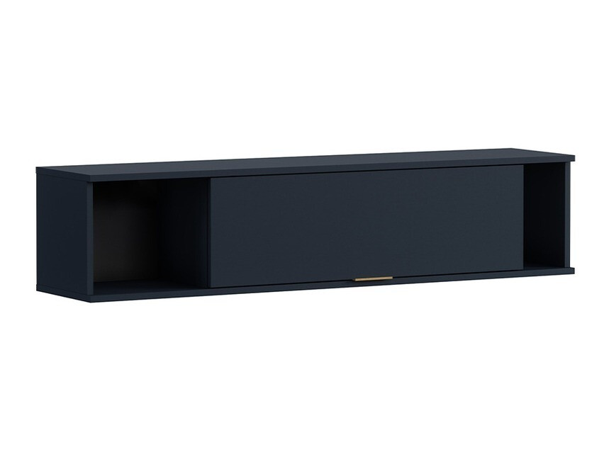 Estante de parede Providence R107 (Azul + Dourado)