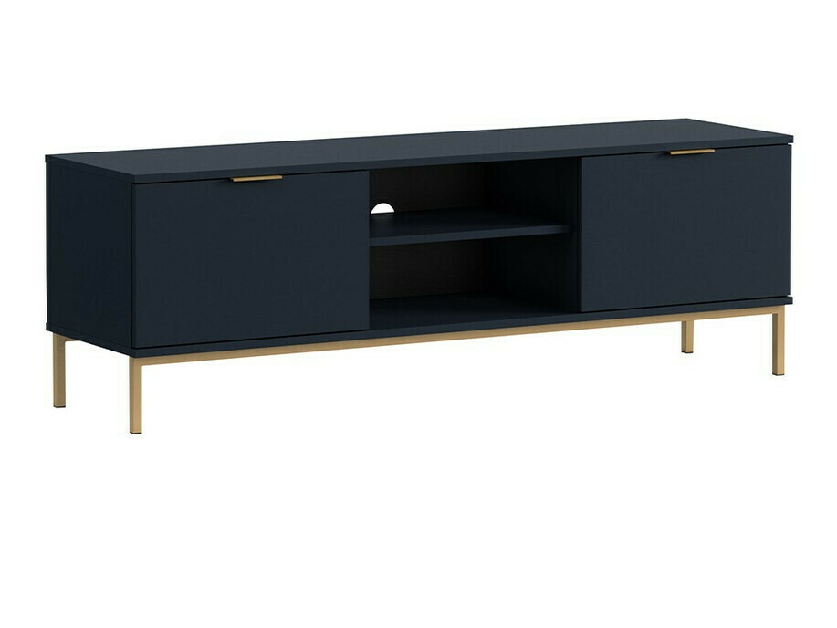 Móvel de TV Providence R106 (Azul + Dourado)