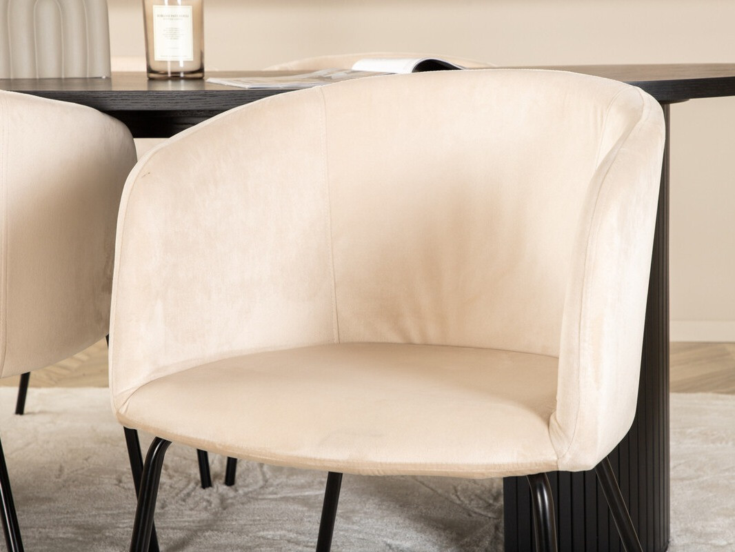 Conjunto para refeições Dallas 3313 (Preto + Bege)