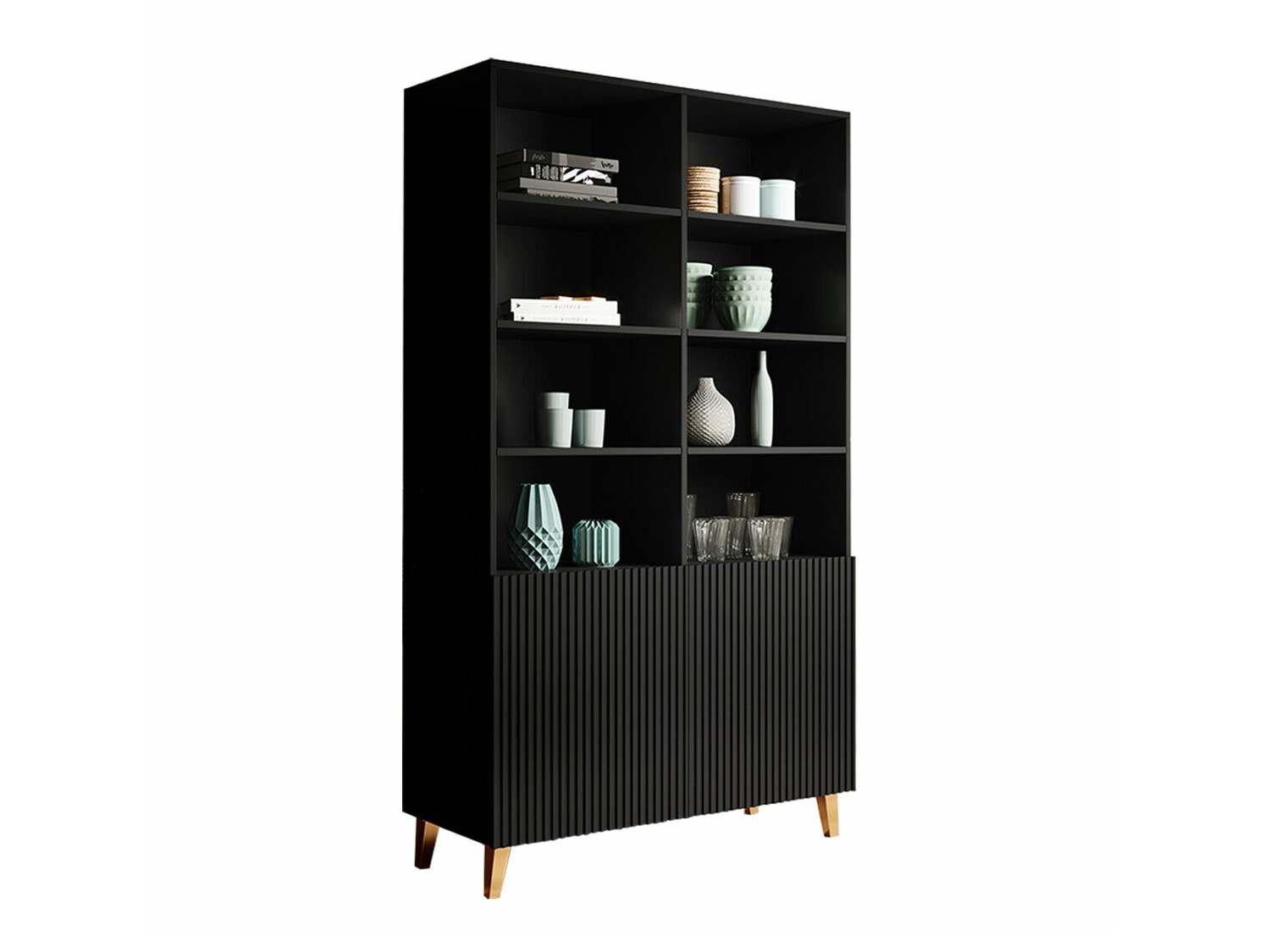 Estante Dicto I (Preto + Dourado)