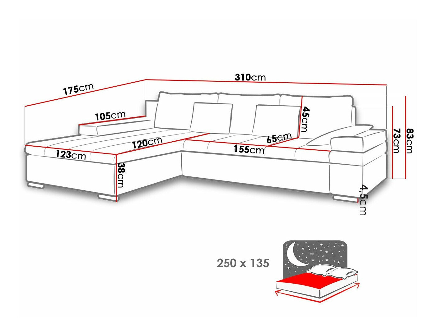 Sofá de canto Comfivo Olivetum (Uttario Velvet + Senegal 825)