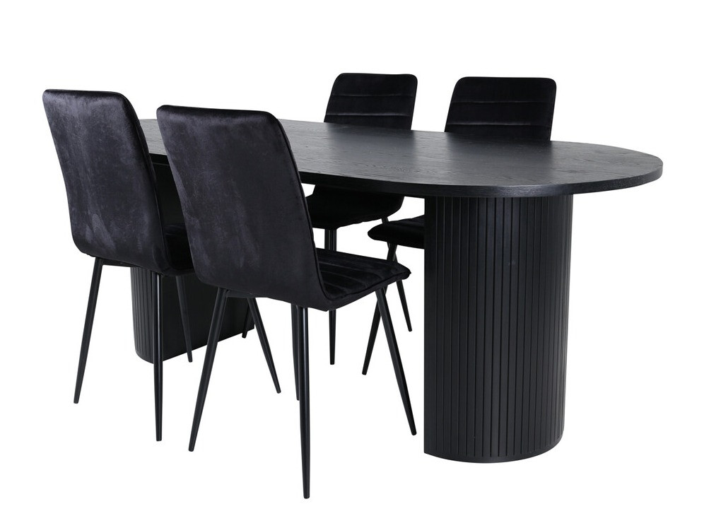 Conjunto para refeições Dallas 3325 (Preto)