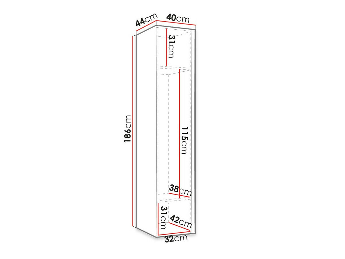 Roupeiro Pinis II (Grafite)