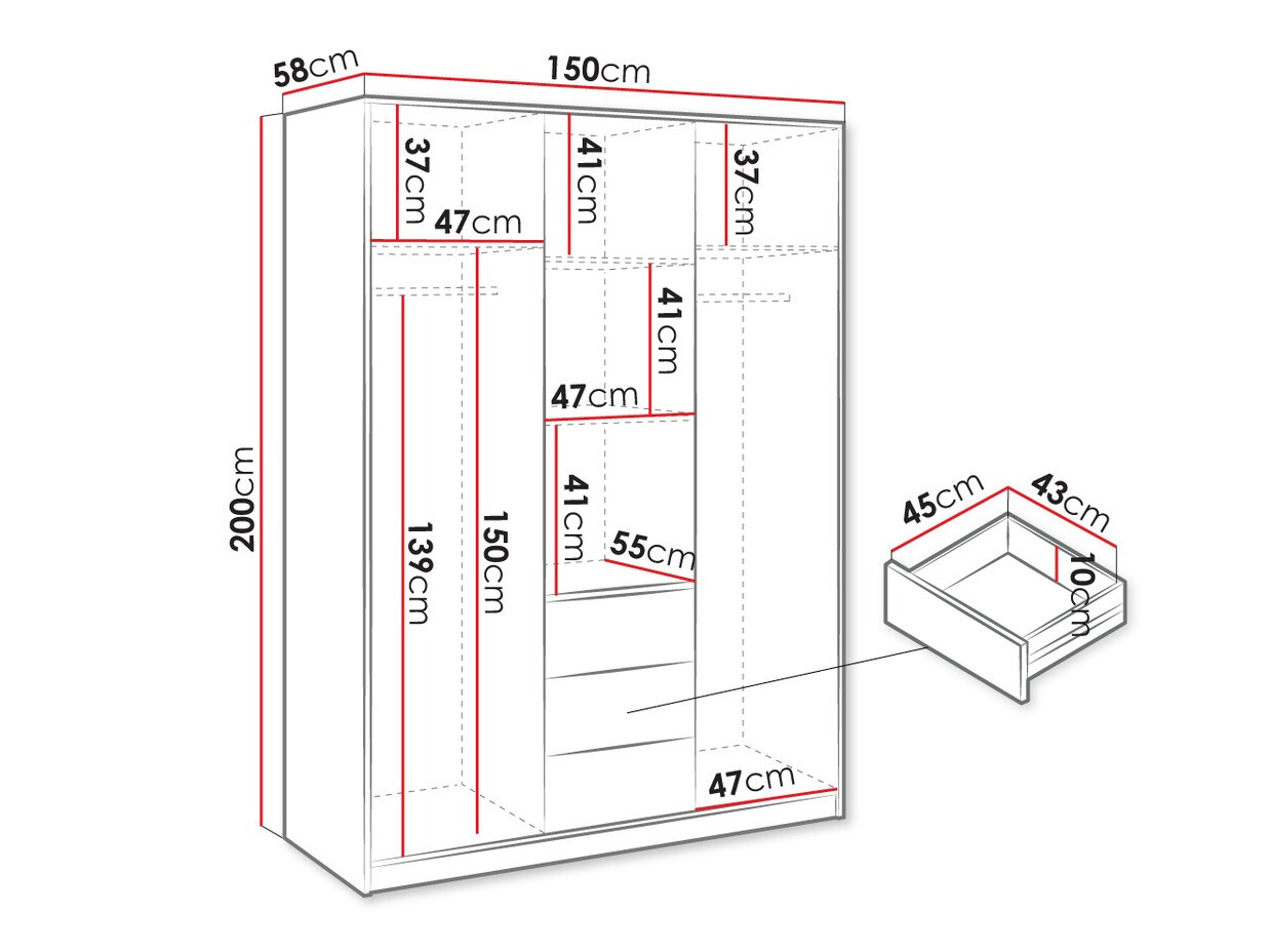 Roupeiro Collis IV (Branco)