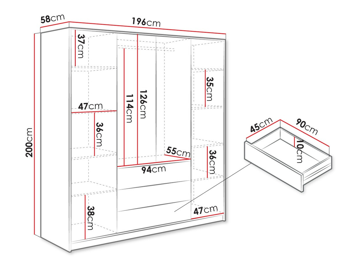 Roupeiro Enolevo 114 (Carvalho wotan)