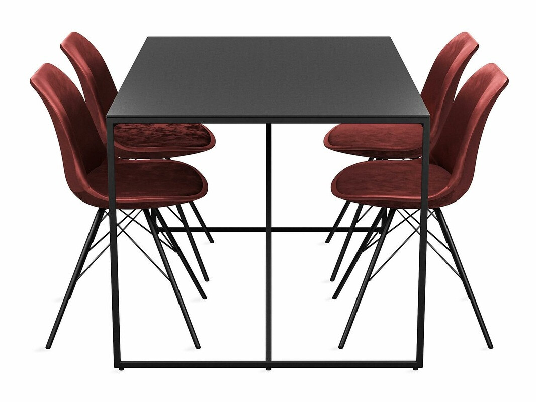 Conjunto para refeições Parkland 388 (Vermelho + Preto)