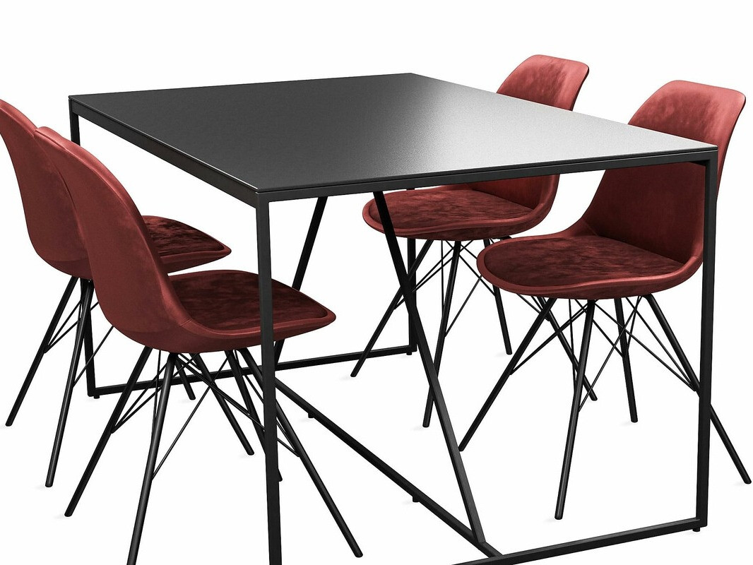 Conjunto para refeições Parkland 388 (Vermelho + Preto)