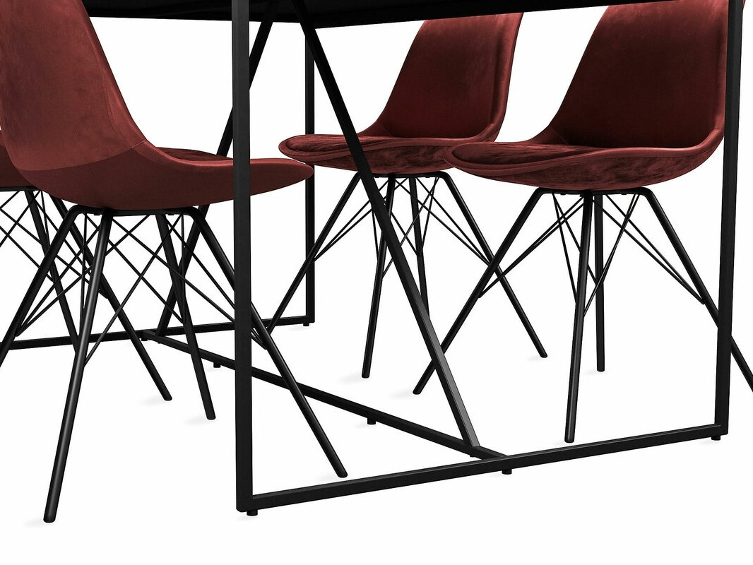 Conjunto para refeições Parkland 388 (Vermelho + Preto)