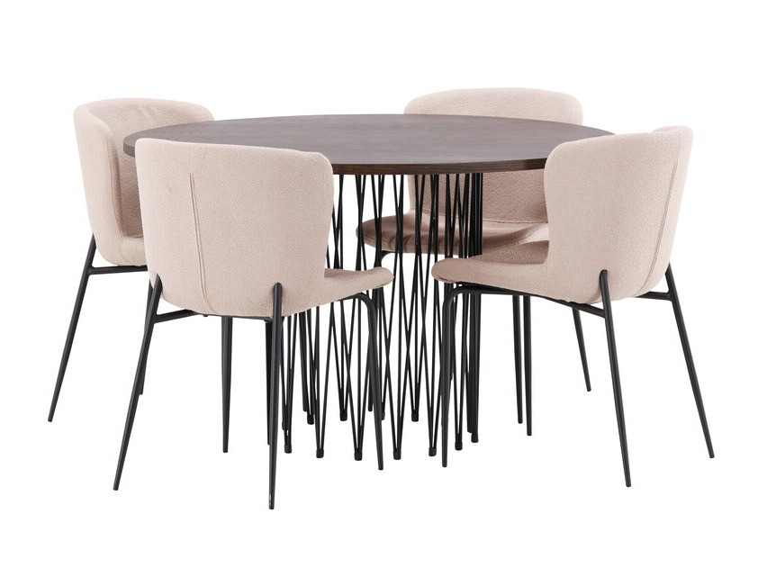 Conjunto para refeições Dallas 3379 (Bege + Preto)