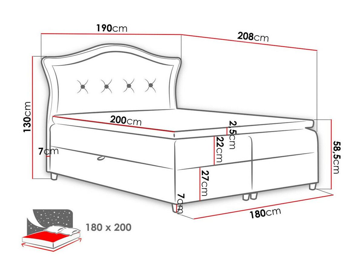 Cama continental Oleum (Magic Velvet 2217)