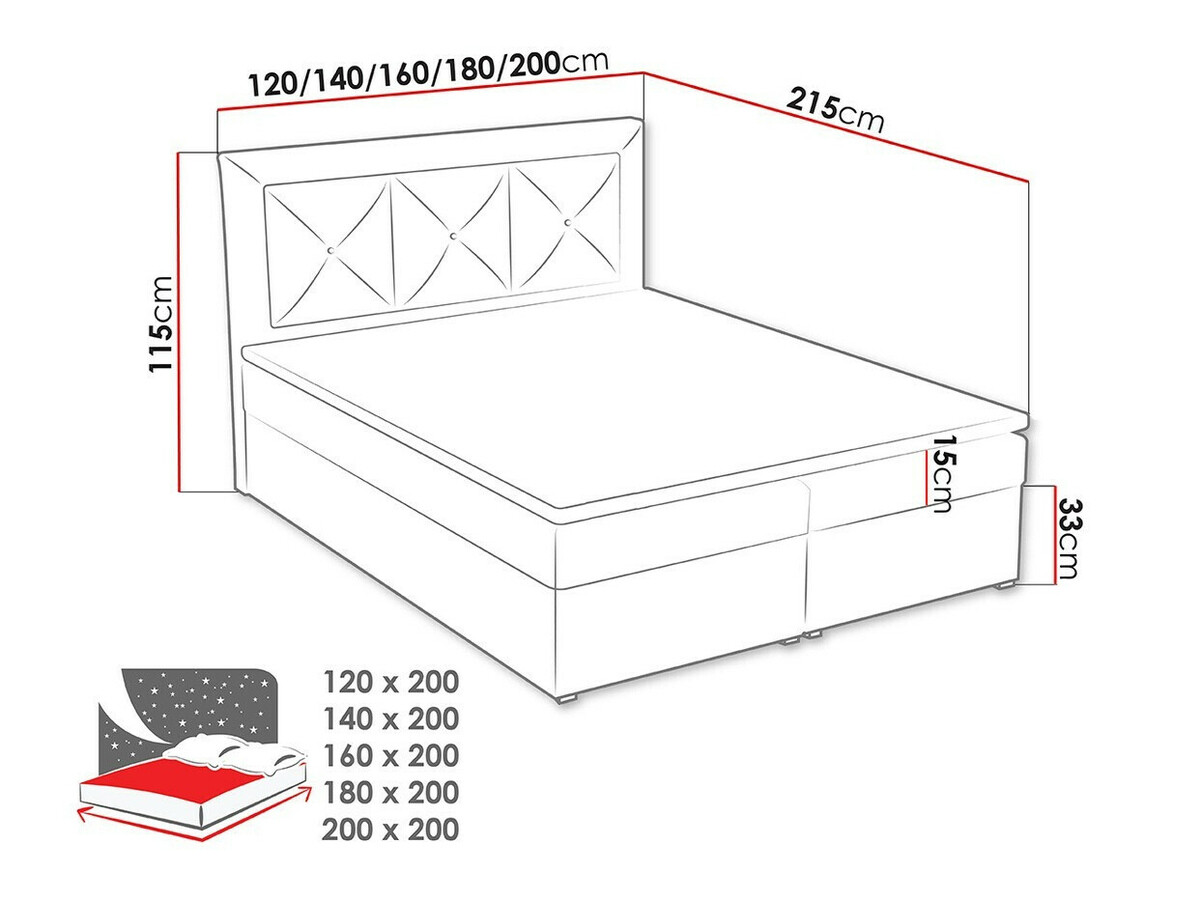Cama continental Pomona 113 (Victoria 14 863)