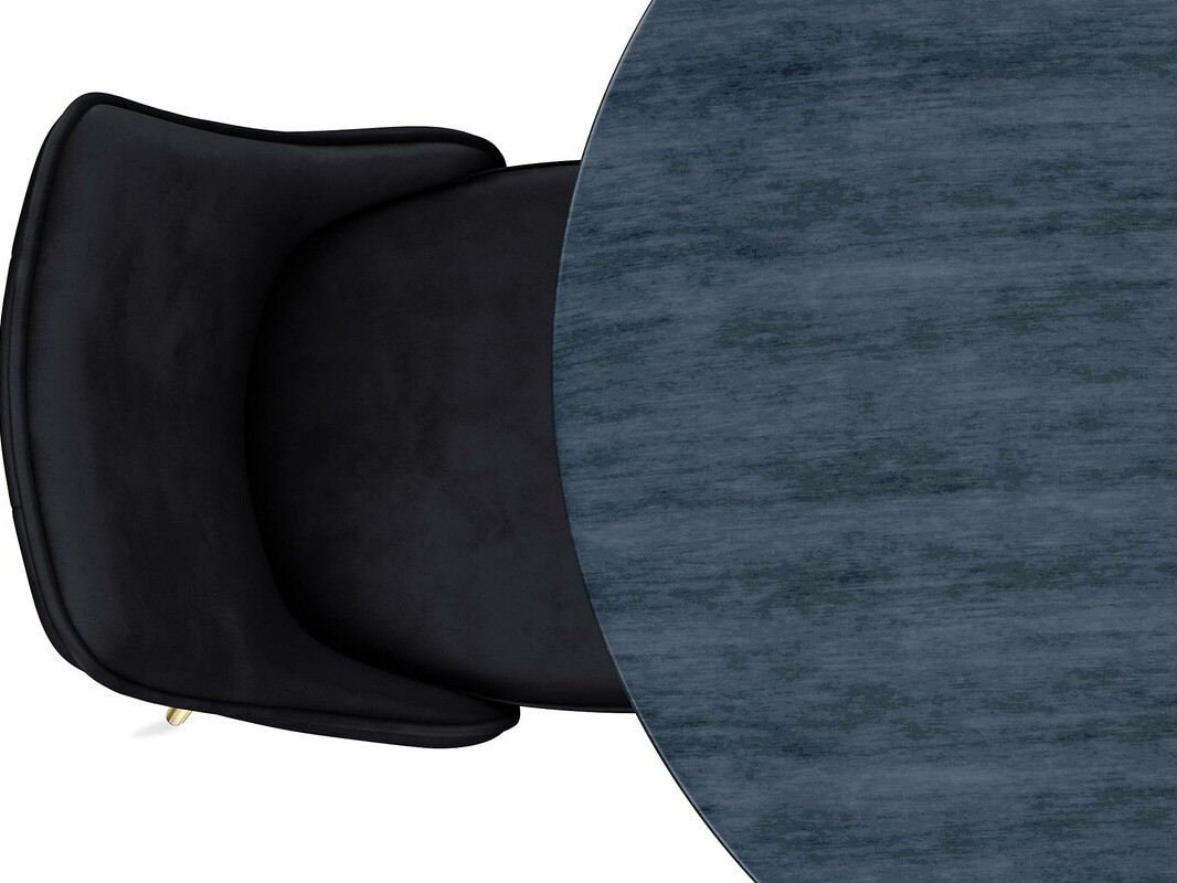 Conjunto para refeições Charleston 275 (Cinzento mármore + Preto)