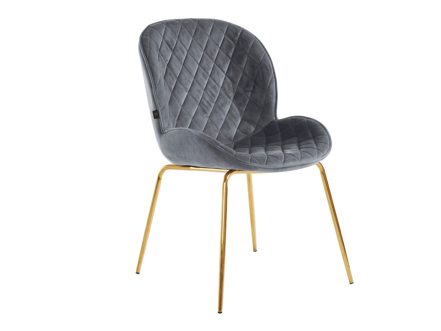 Conjunto de cadeiras Denton 1113 (Cinzento + Dourado)