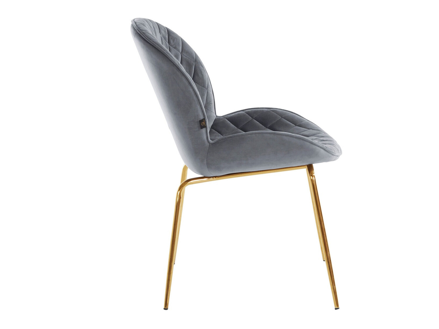Conjunto de cadeiras Denton 1113 (Cinzento + Dourado)