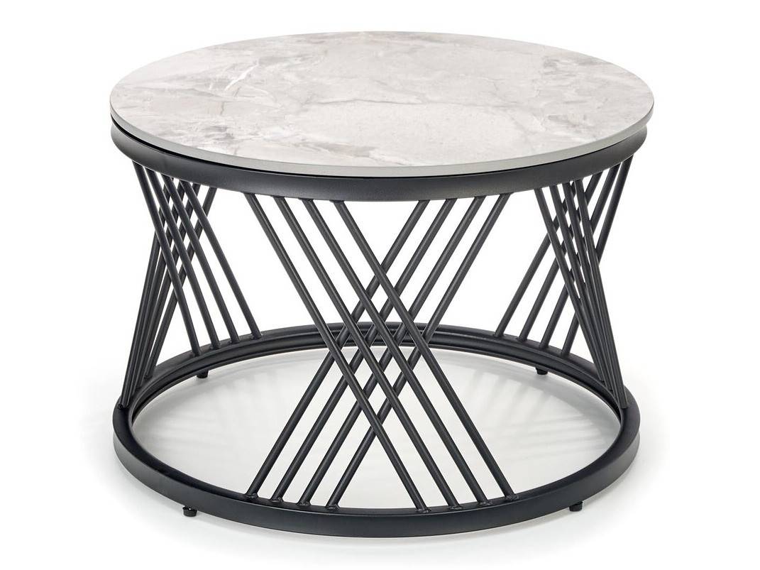 Conjunto de mesa de centro Houston 2011 (Preto + Cinzento mármore)