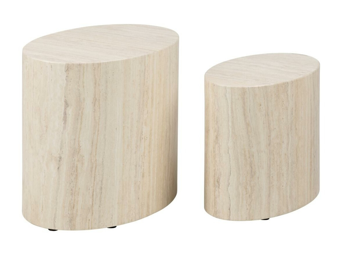 Conjunto de mesas de apoio Norsica 587 (Bege)