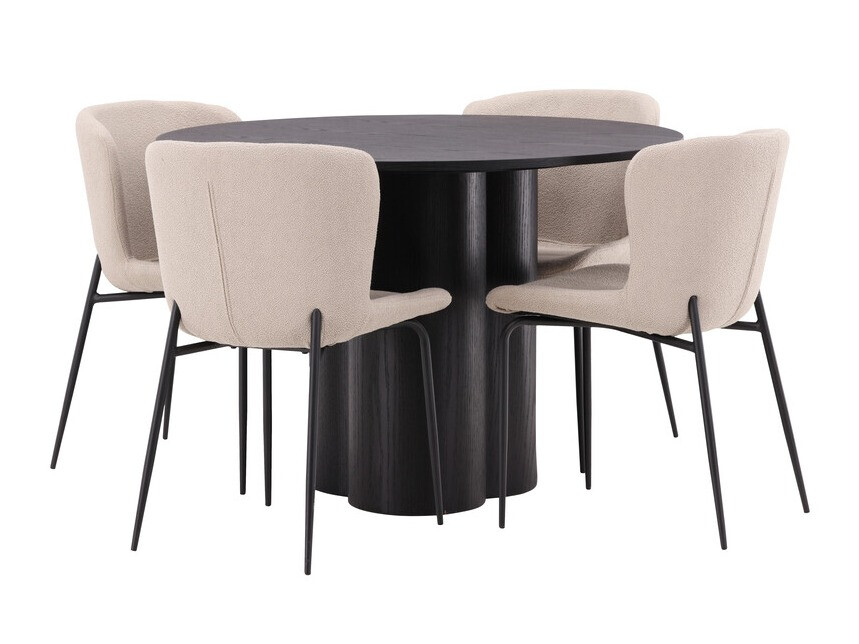 Conjunto para refeições Dallas 3432 (Bege + Castanho)
