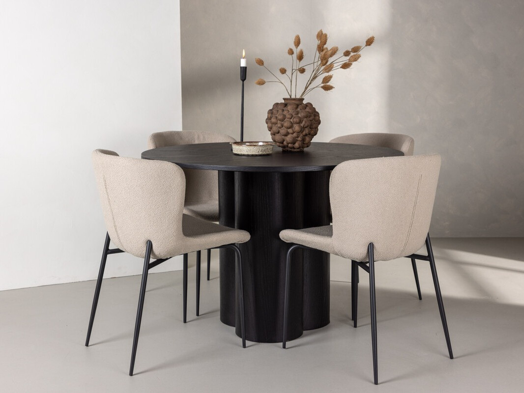 Conjunto para refeições Dallas 3432 (Bege + Castanho)