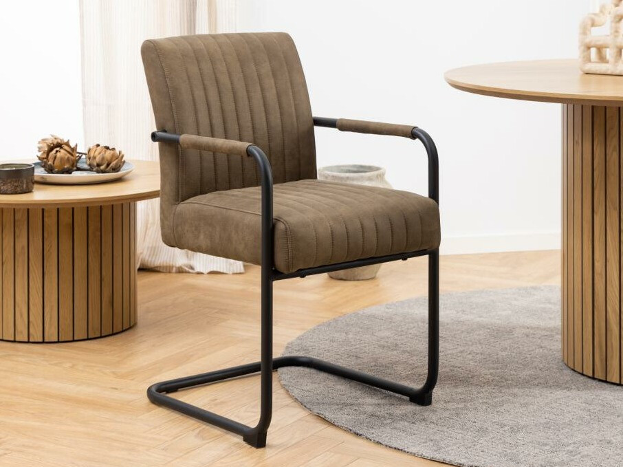 Cadeira Norsica 737 (Preto + Castanho)