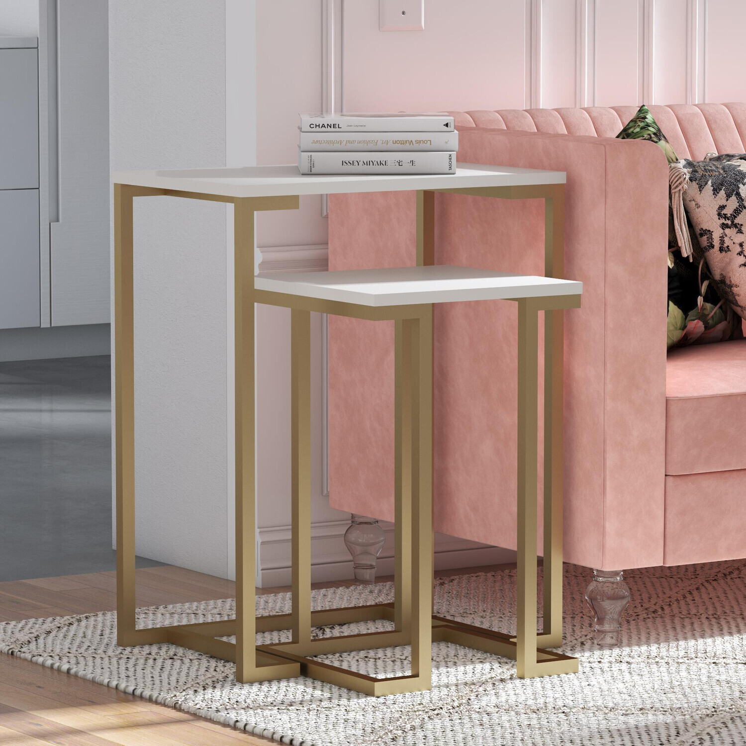 Conjunto de mesas laterais CosmoLiving by Cosmopolitan 150