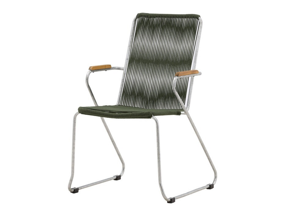 Cadeira para o exterior Dallas 3463 (Verde + Prateado)