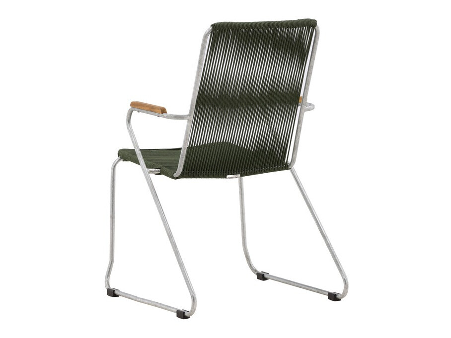 Cadeira para o exterior Dallas 3463 (Verde + Prateado)