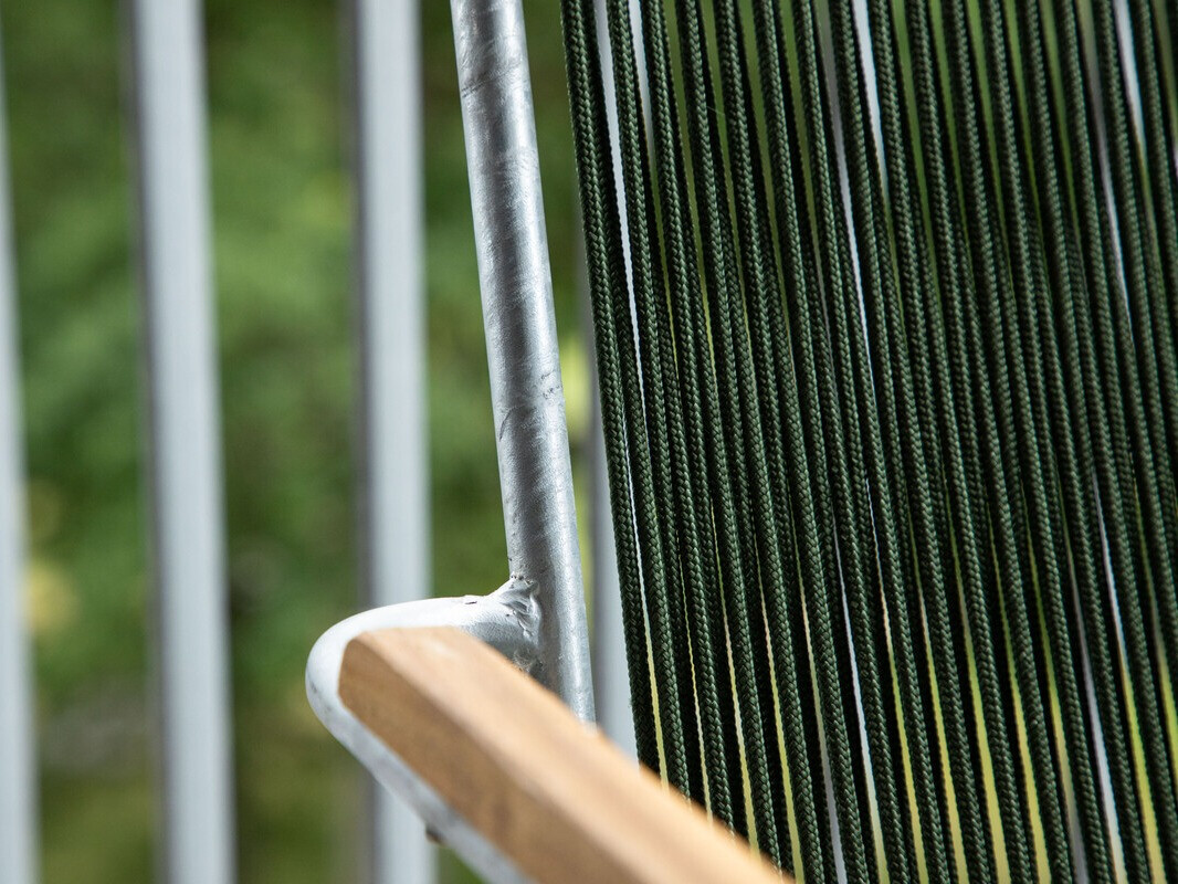 Cadeira para o exterior Dallas 3463 (Verde + Prateado)