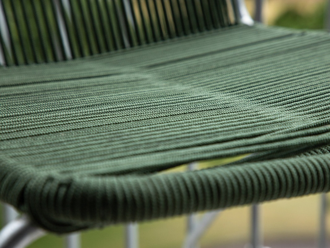 Cadeira para o exterior Dallas 3463 (Verde + Prateado)