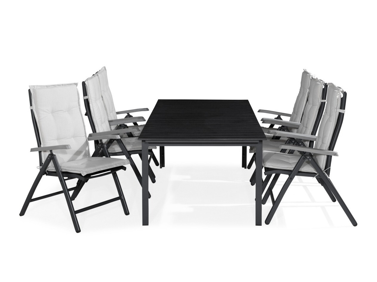 Conjunto de mesa e cadeiras Comfort Garden 1293 (Cinzento claro)